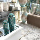 Giara Acquamarina e Argento Specchiato Grande - [L] - Edizione Limitata