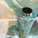 Giara Acquamarina e Argento Specchiato Grande - [L] - Edizione Limitata