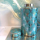 Giara Acquamarina e Argento Specchiato Grande - [L] - Edizione Limitata