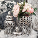 Giara in Ceramica Argento con Coperchio - Edizione Limitata