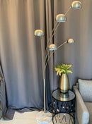 Piantana 5 STELI Argento - Base Marmo