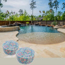 Pouf da Esterno Mosaico Fiori 53cm