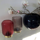 Lampada a Batterie in Vetro SOFFIATO Grigio Perla