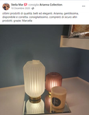 Lampada a batterie in Vetro SOFFIATO Satinato Viola [L]