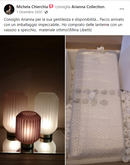 Lampada a batterie in Vetro SOFFIATO Satinato Viola [L]