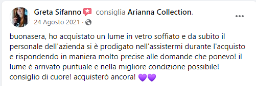 Lampada a Batterie in Vetro SOFFIATO Oceano