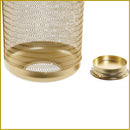 Lanterna in Ferro Battuto verniciato Oro