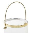 Lanterna Portacandela in Cristallo e Oro