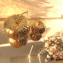 Mela in Ceramica Oro Lucido