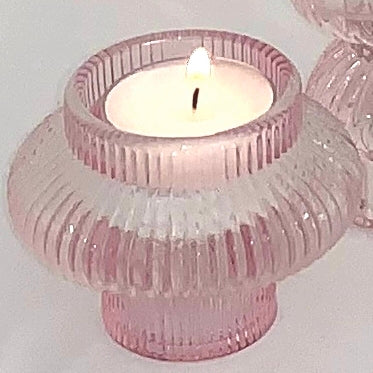 Porta candela rosa moda argenti h cm 6 argento porta candela ma2140/m  bomboniere resine argentate