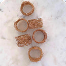 6 Portatovaglioli Rosegold e Brillanti