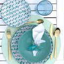 24 Posate Acciaio Inox Oro (Set x 6 persone)