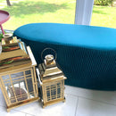 Pouf in Velluto (color Ottanio) - EDIZIONE LIMITATA!