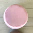 Pouf ROMBI in Vellutino Rosa Cipria 40 cm - EDIZIONE LIMITATA!