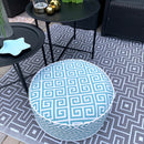 Pouf da Esterno Greca Acquamarina 53cm