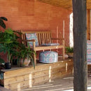 Pouf da Esterno Mosaico Fiori 53cm