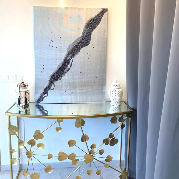 Quadro Argento Spaccatura Brillante (Made in Italy)
