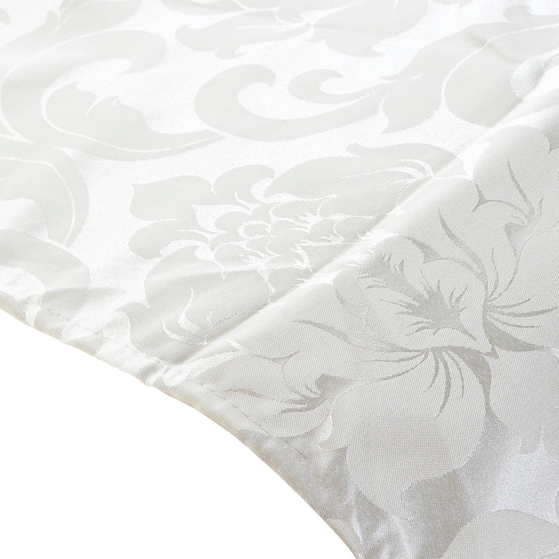 Coppia di Runner Giglio Bianco Perla 35x135 (Mod. 3)
