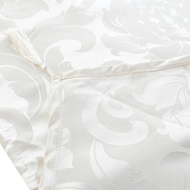 Coppia di Runner Giglio Bianco Perla 35x135 (Mod. 3)