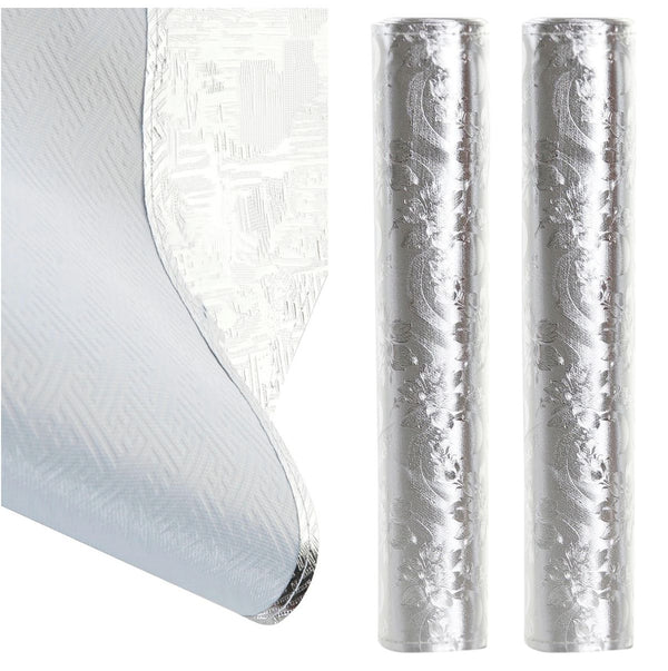 Coppia di Runner Argento 160cm (Decoro.4)