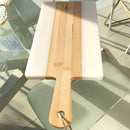 Tagliere Marmo Bianco e Legno Naturale