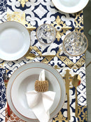 6 Portatovaglioli di Lusso Oro e Brillanti