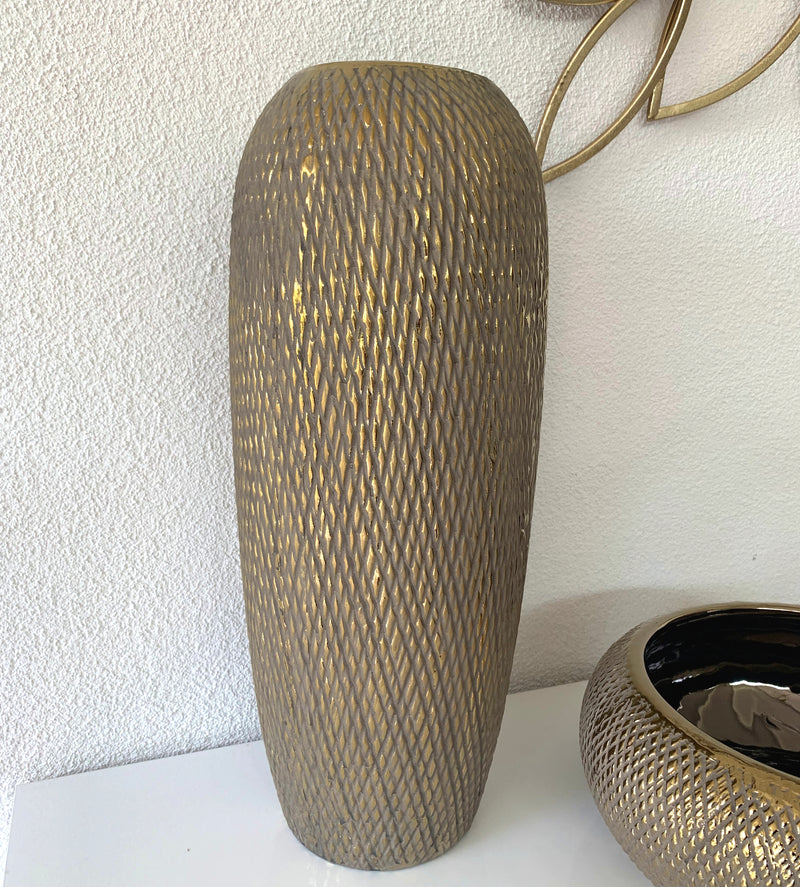 Vaso Vanità - Gocce Oro Lucido - H 45 cm