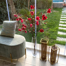 Vaso da Terra Bombato in Cristallo Trasparente h 50 cm