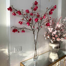 Vaso da Terra Bombato in Cristallo Trasparente h 50 cm