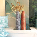 Vaso GRECA in Resina Bianco e Nero H.46 cm [Edizione Limitata]