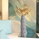 Vaso GRECA in Resina Bianco e Nero H.46 cm [Edizione Limitata]