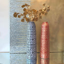 Vaso GRECA in Resina Rosso e Oro H.46 cm [Edizione Limitata]