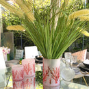 Vaso in Cristallo lavorato Corallo