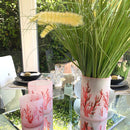 Vaso in Cristallo lavorato Corallo