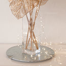 Vassoio Vetro Argento Rotondo