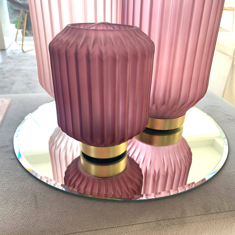 Vassoio Specchio Rotondo 35 cm Con Bordo Bisellato