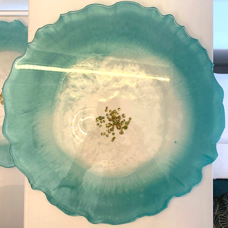 Vassoio Tiffany, Perla e Diamanti Oro  (Made in Italy)